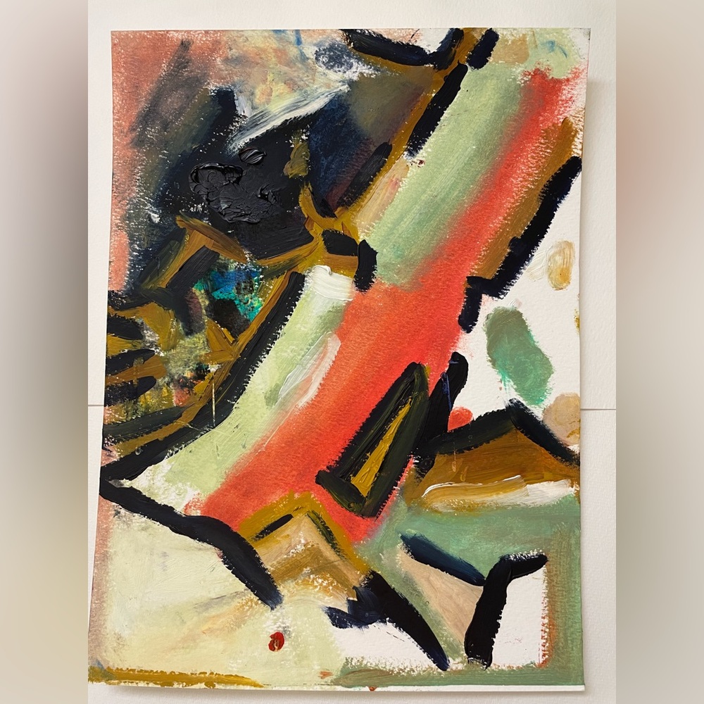 Abstract oil painting